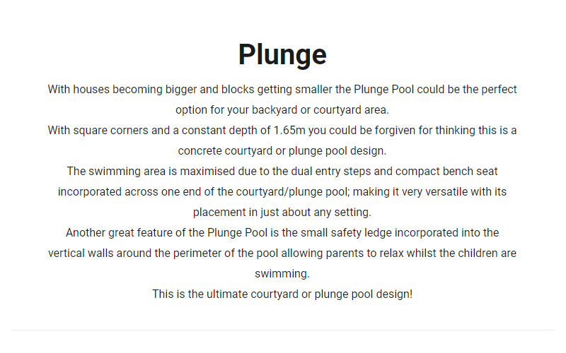 Luxe Life Pools - Plunge